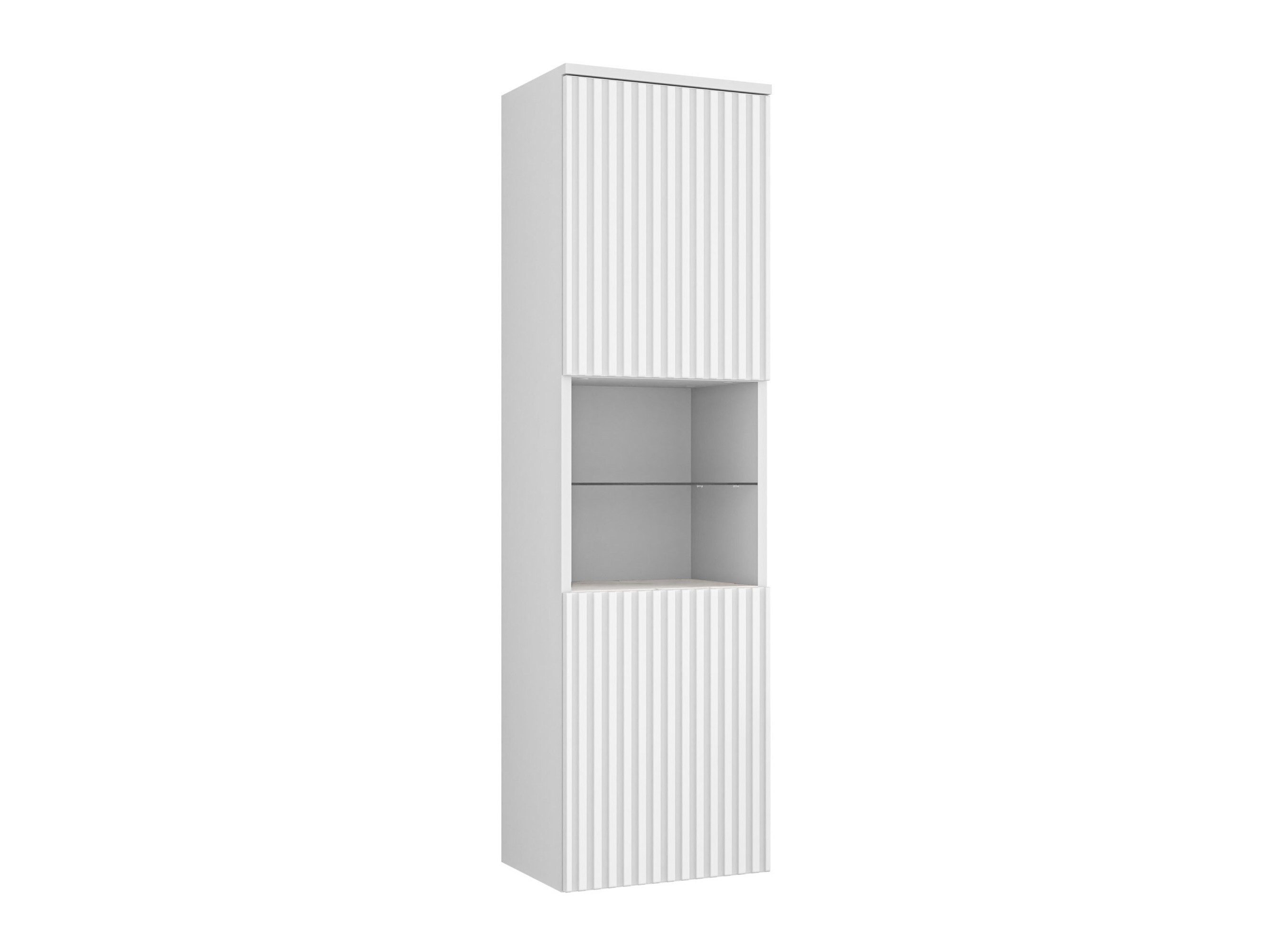 Armário montado na parede para casa de banho Nauta (Branco + Marmore branco)