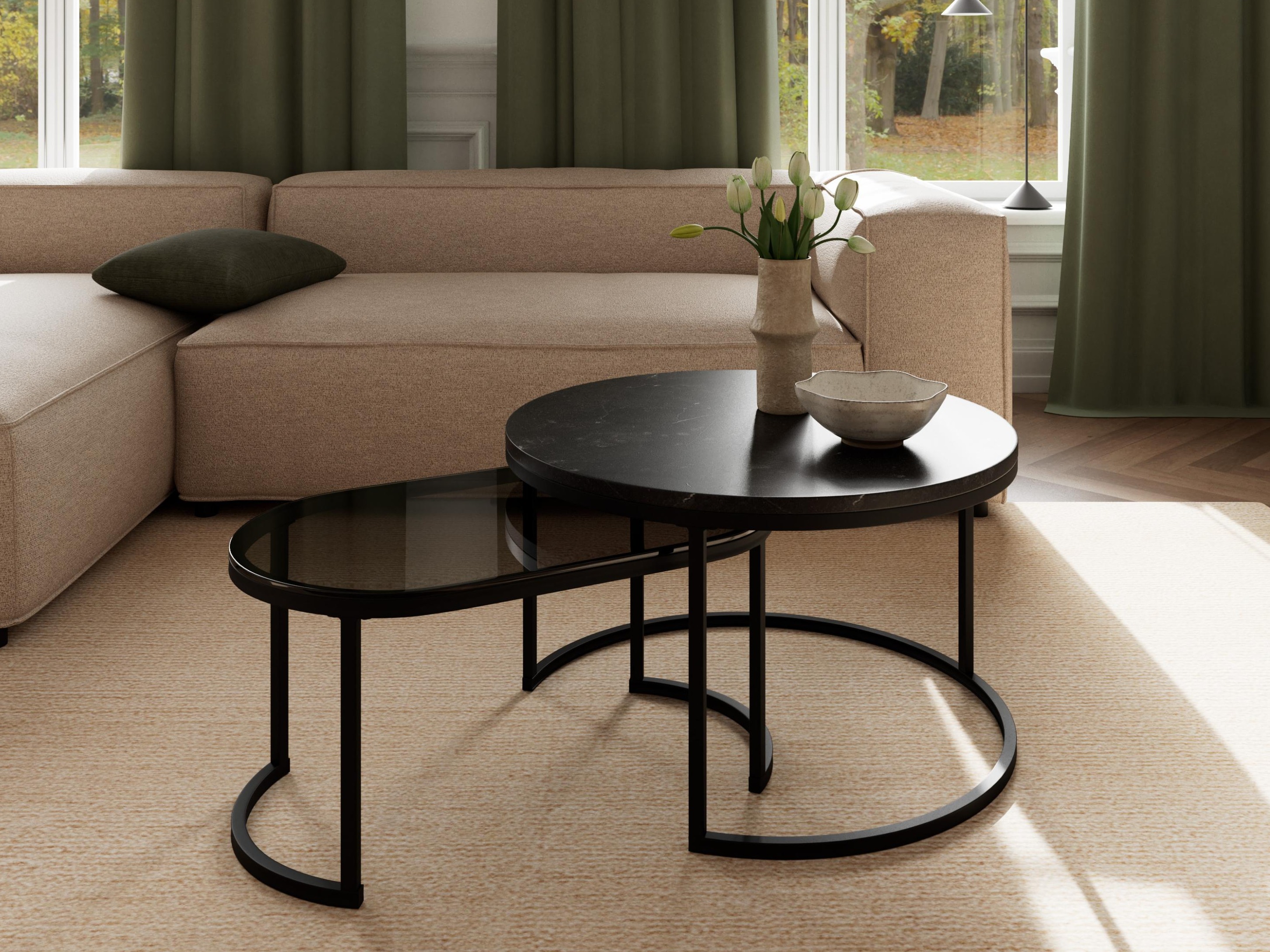 Conjunto de mesa de centro Norsica 381