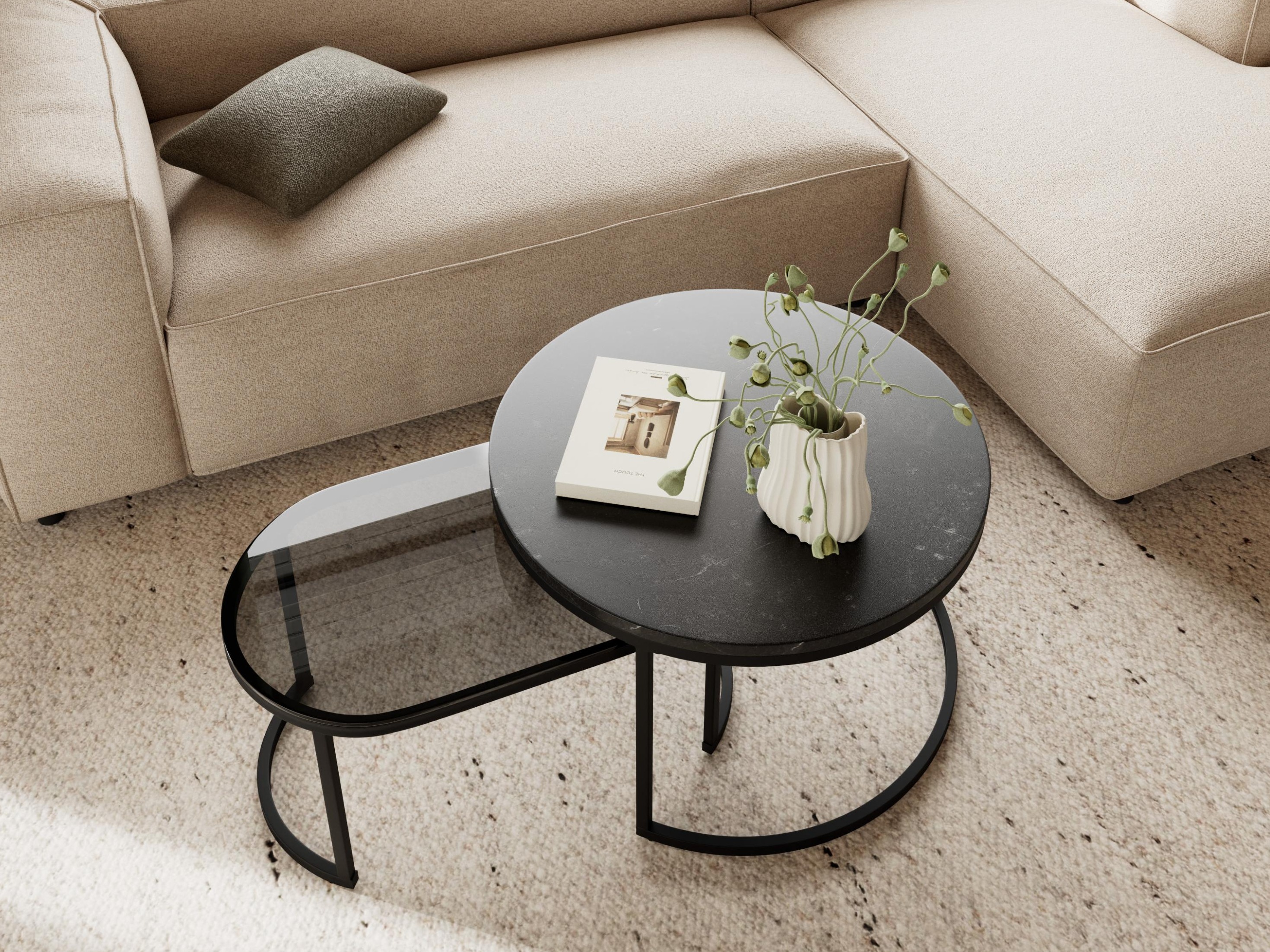 Conjunto de mesa de centro Norsica 381