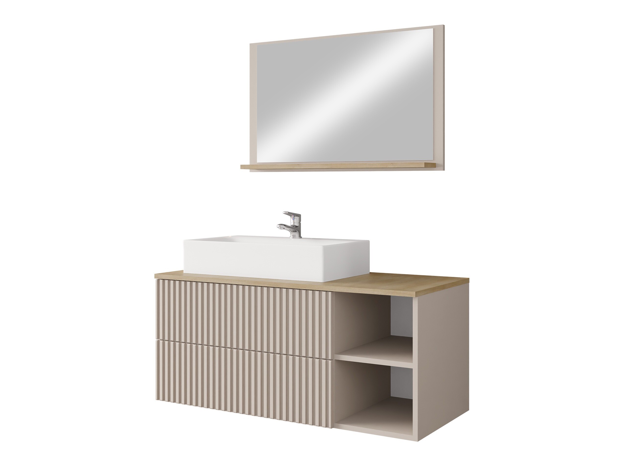Conjunto para casa de banho Nauta (Caxemira + Carvalho Cremona)