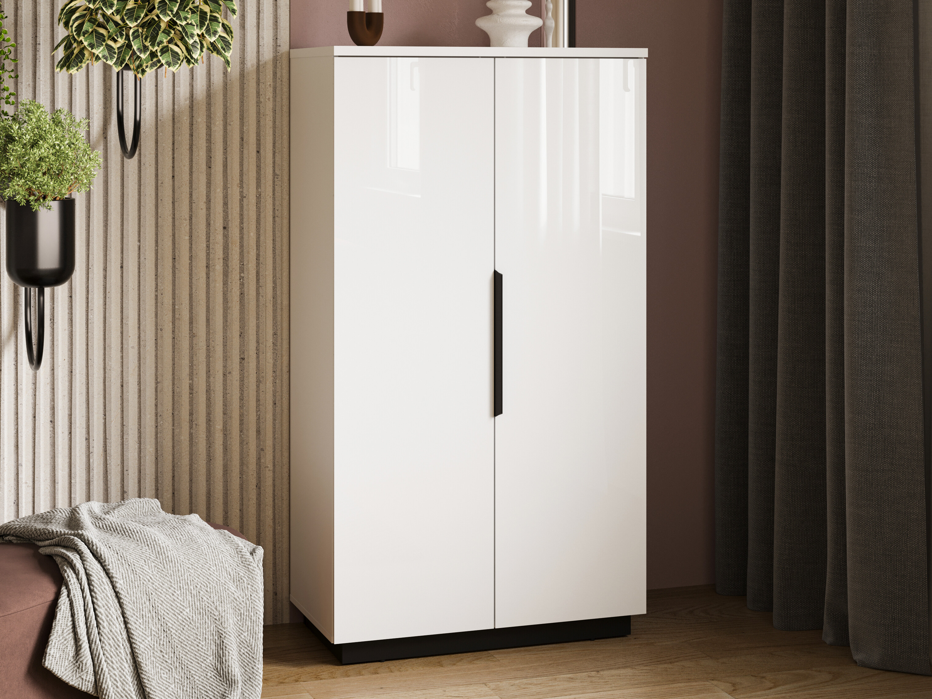 Estante Talevaro 104 (Branco + Branco brilhante)