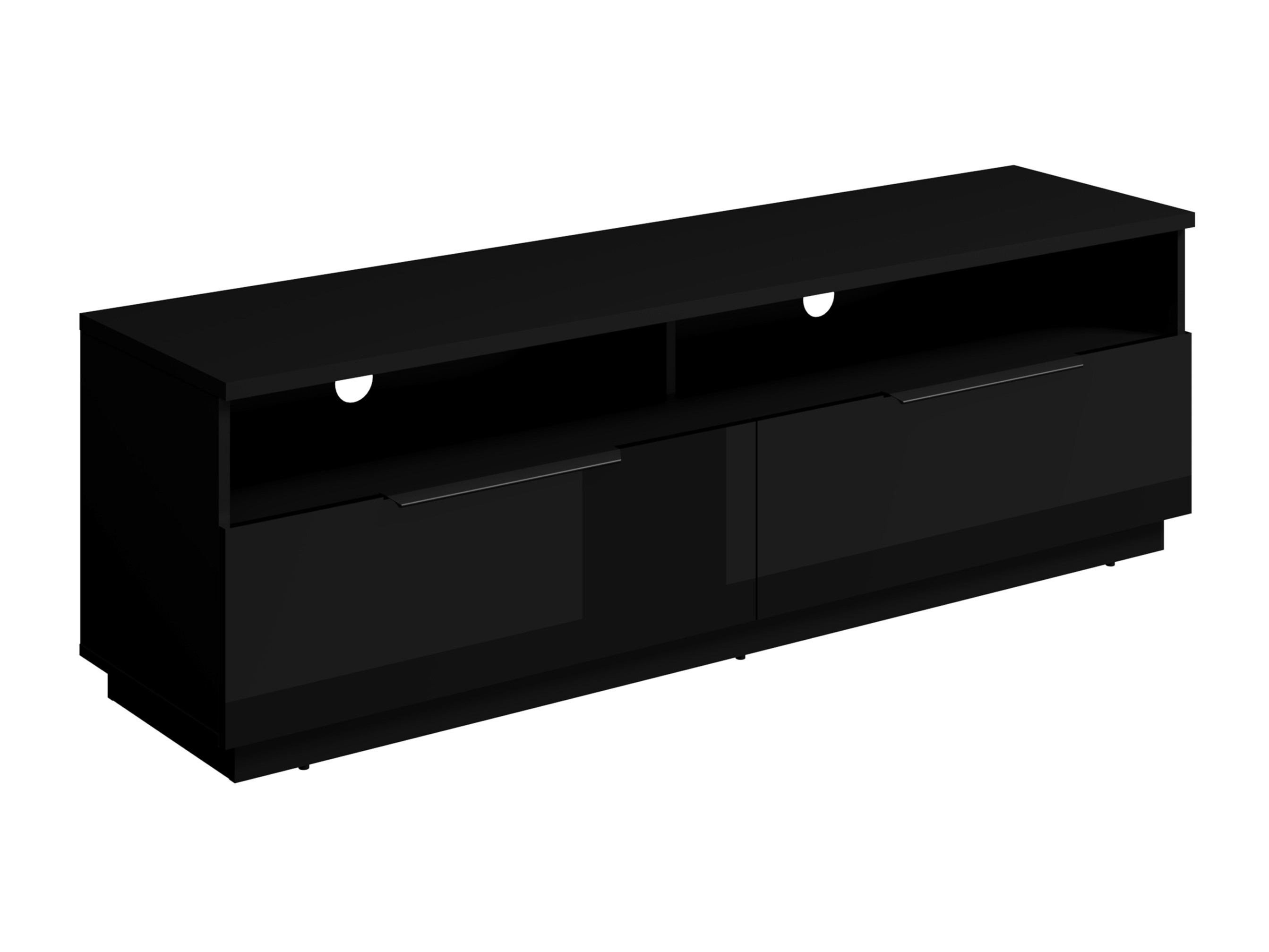 Móvel de TV Talevaro 103 (Preto + Preto brilhante)