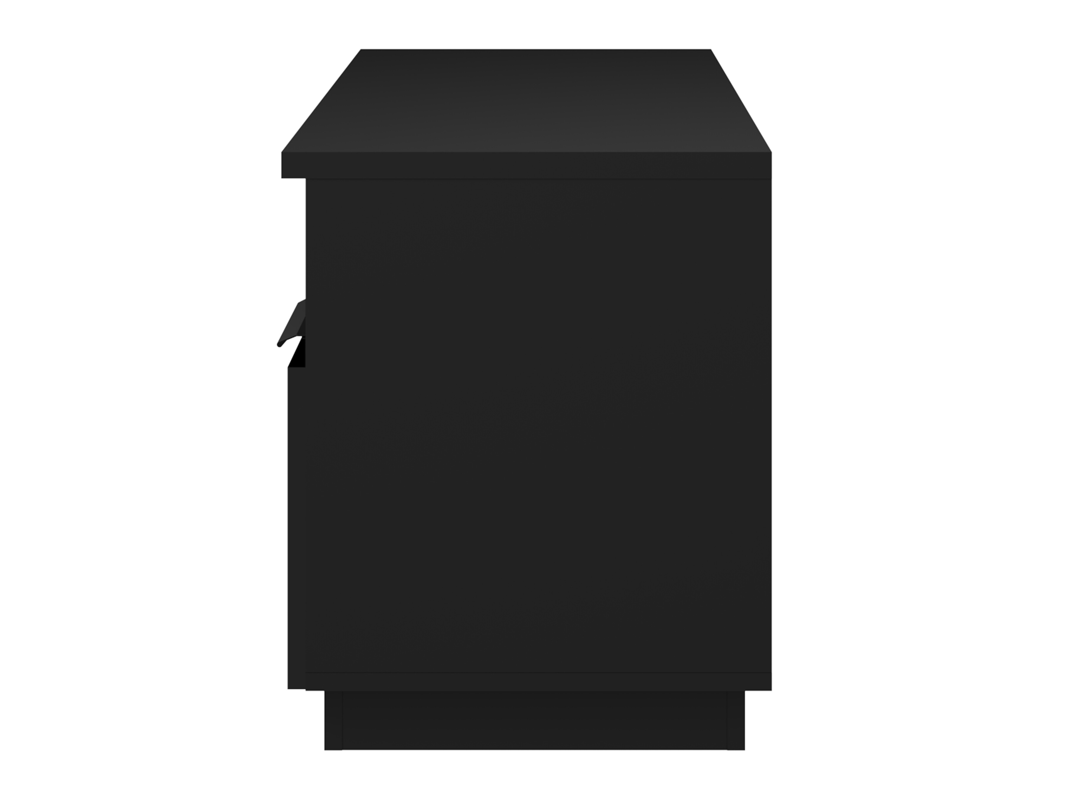 Móvel de TV Talevaro 103 (Preto + Preto brilhante)