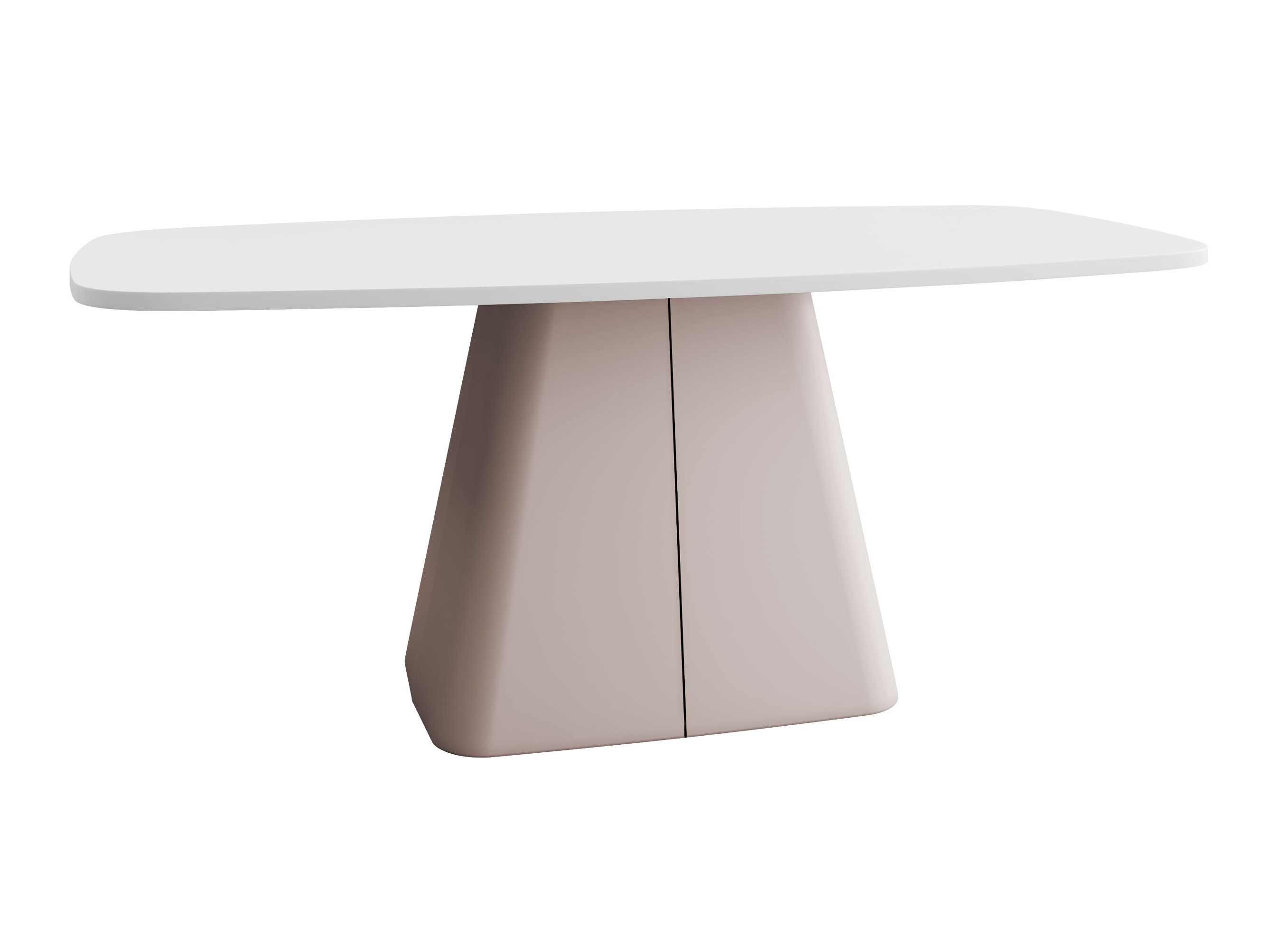 Mesa de centro Oswego 158 (Branco + Caxemira)