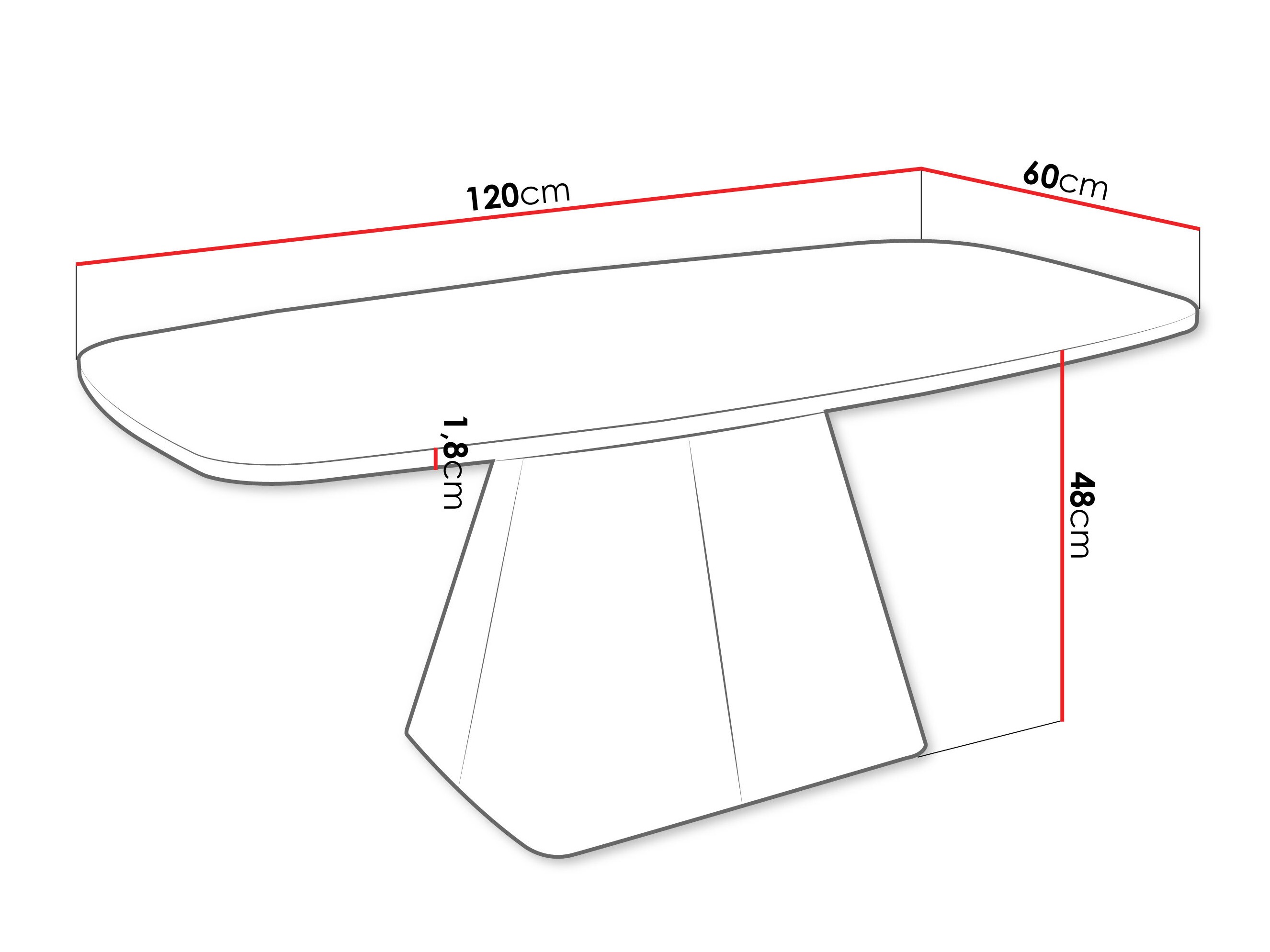 Mesa de centro Oswego 158 (Marmore branco + Caxemira)