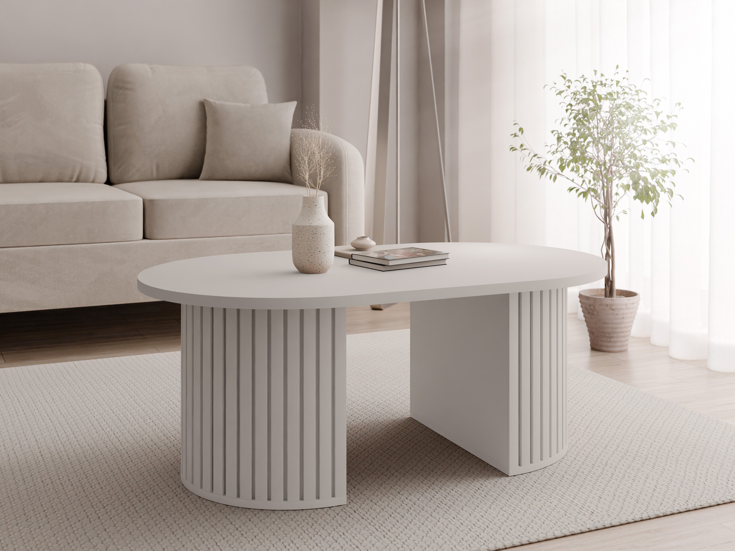Mesa de centro Comfivo Ulma (Bege)