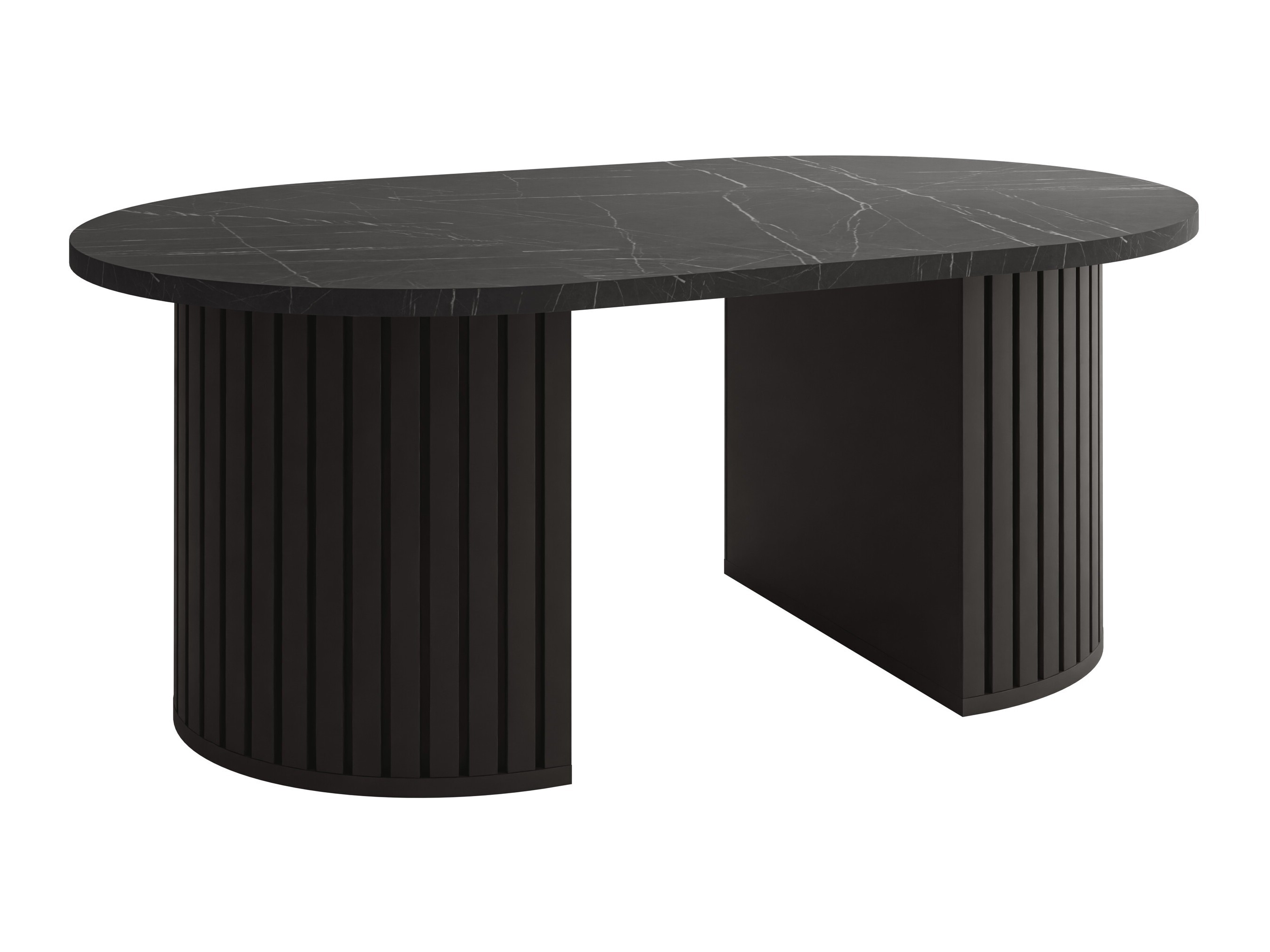 Mesa de centro Comfivo Ulma (Mármore preto + Preto)