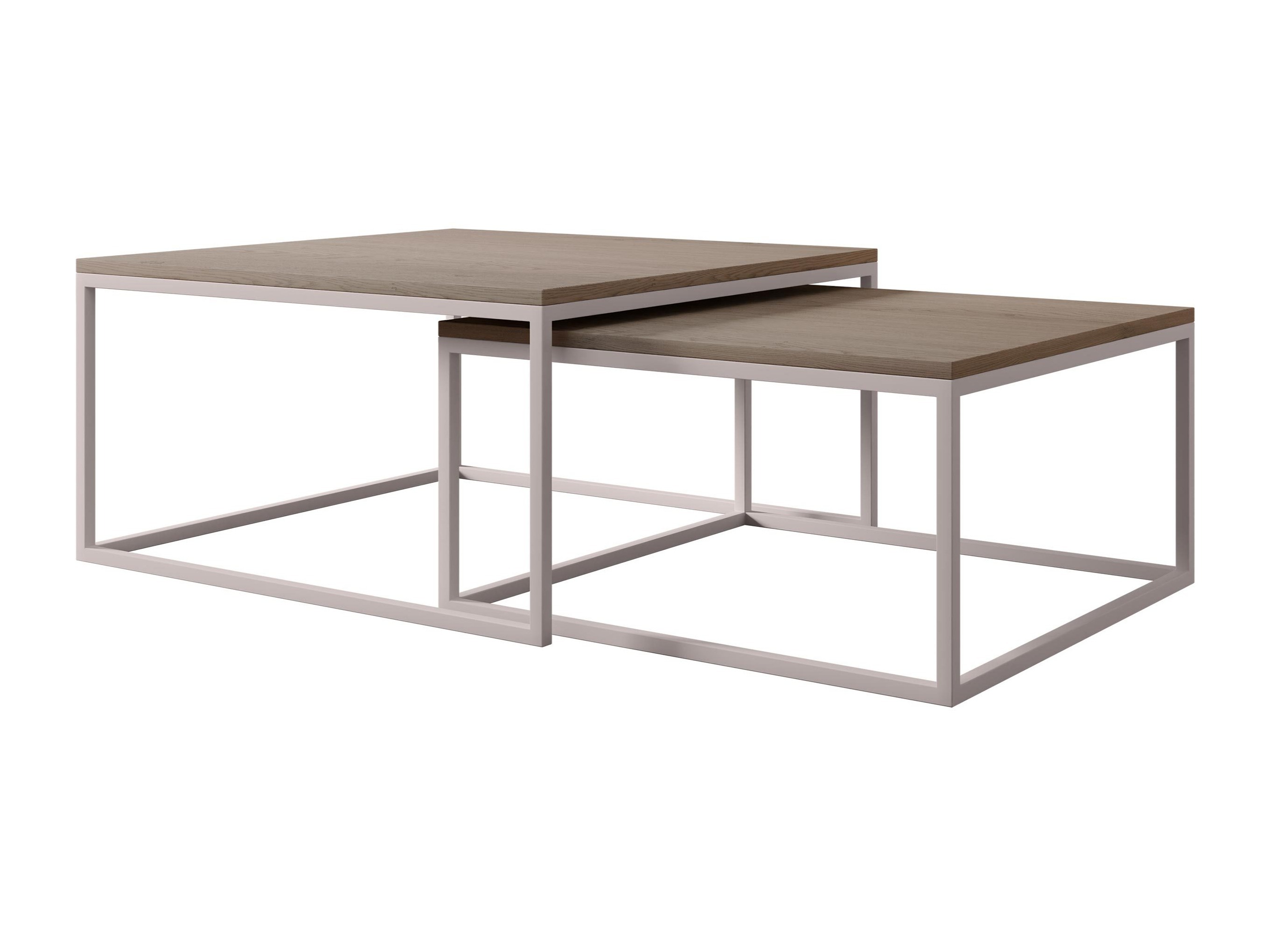 Conjunto de mesa de centro Oswego 133 (Madeira clara + Caxemira)