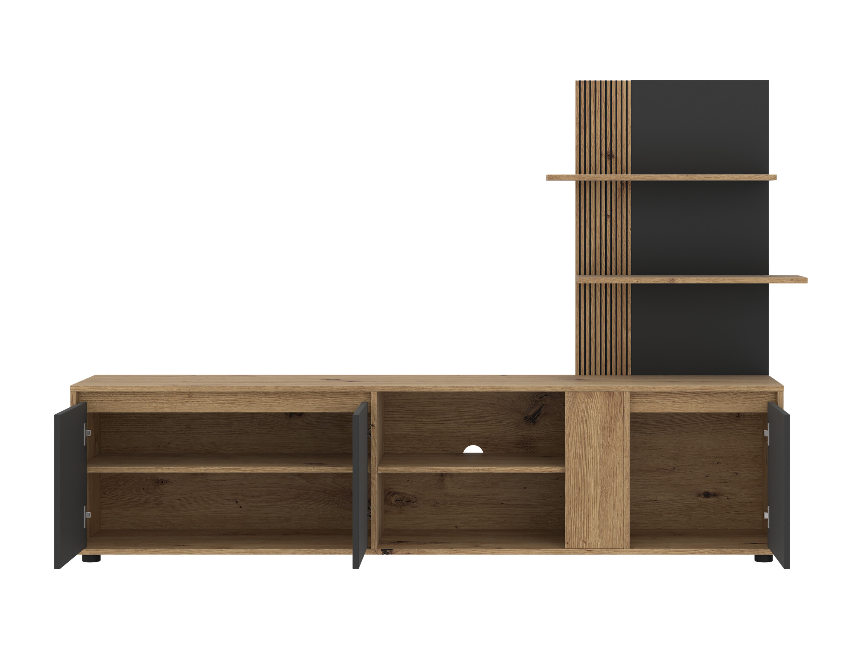Móvel de TV Torcavi 101 (Antracite + Carvalho Artisan)