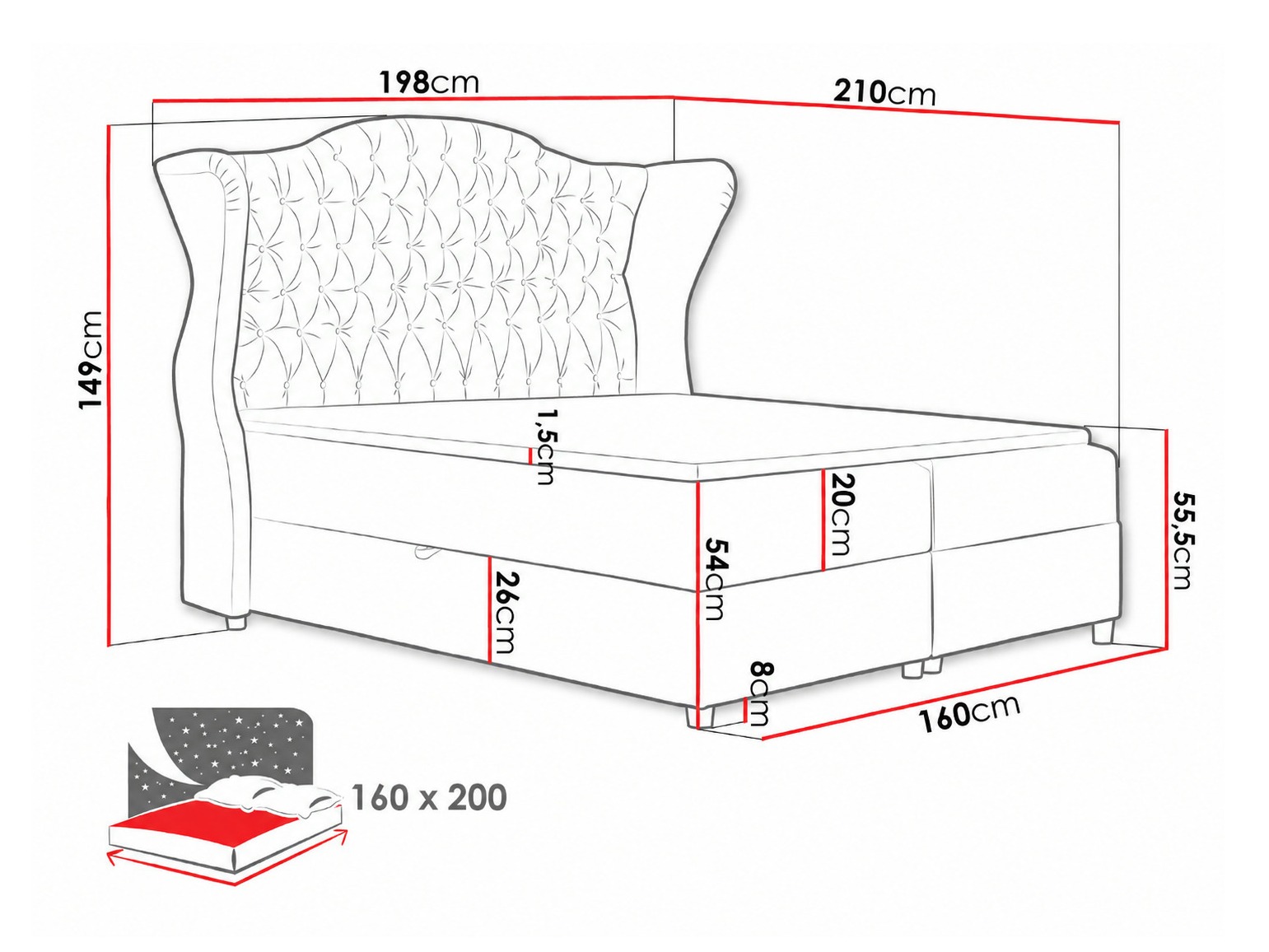 Cama continental Poeta (Kronos 07)