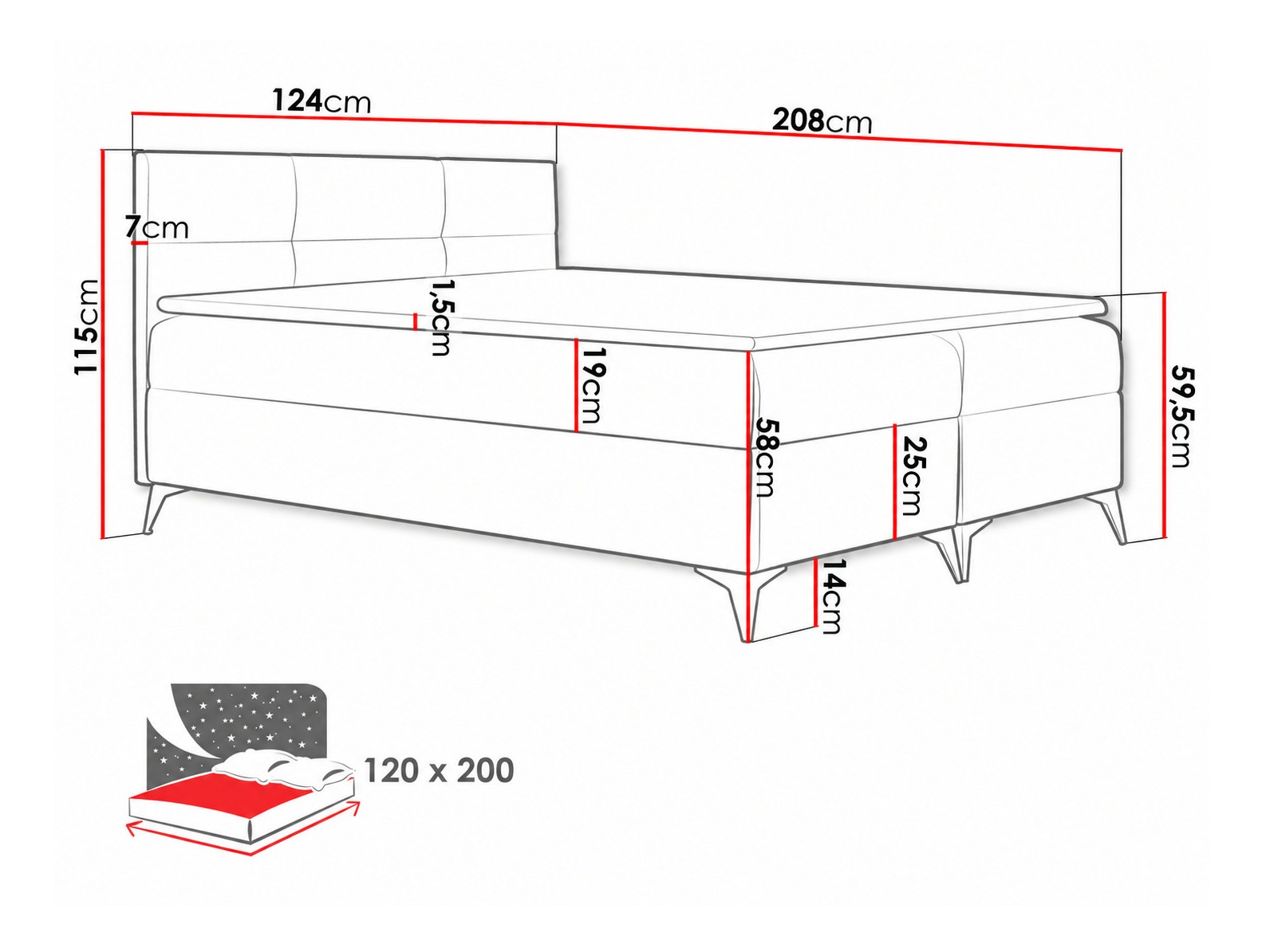 Cama continental Harena (Soft 011)