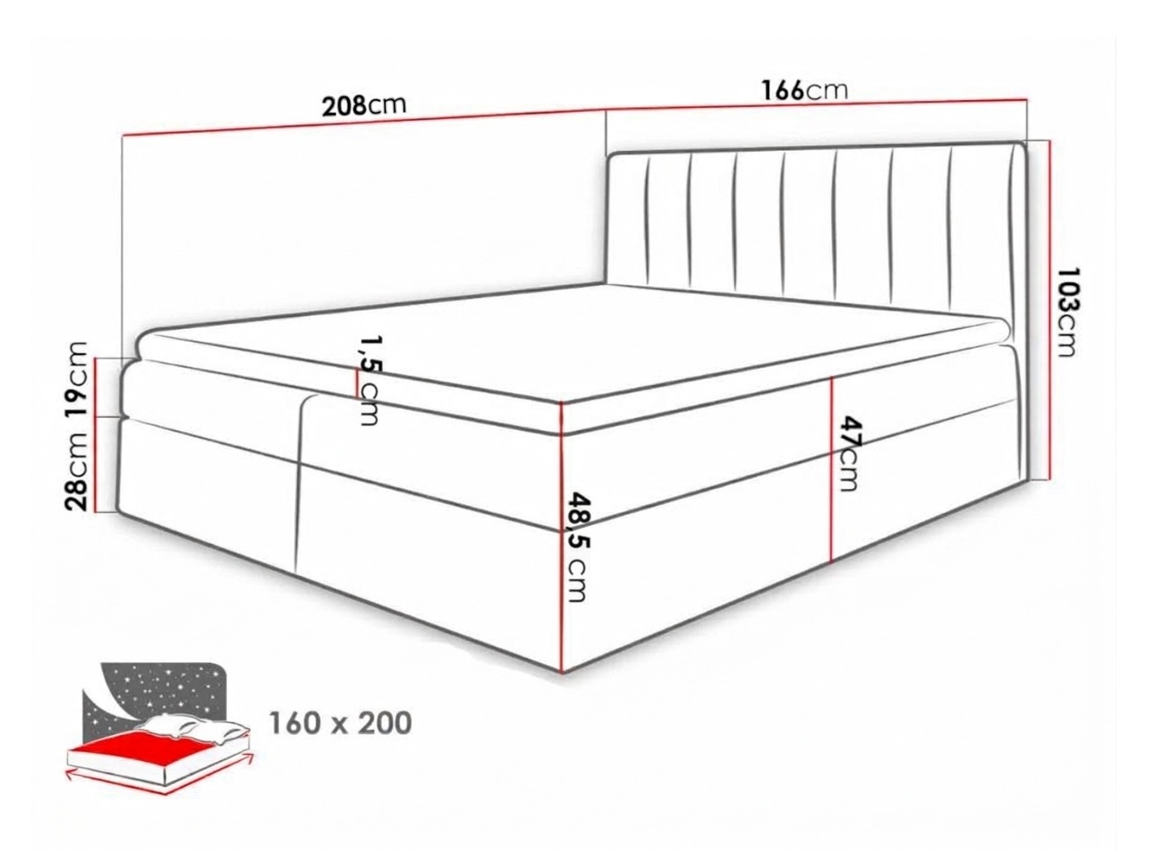 Cama continental Culina (Soft 017 + Ikar 09)