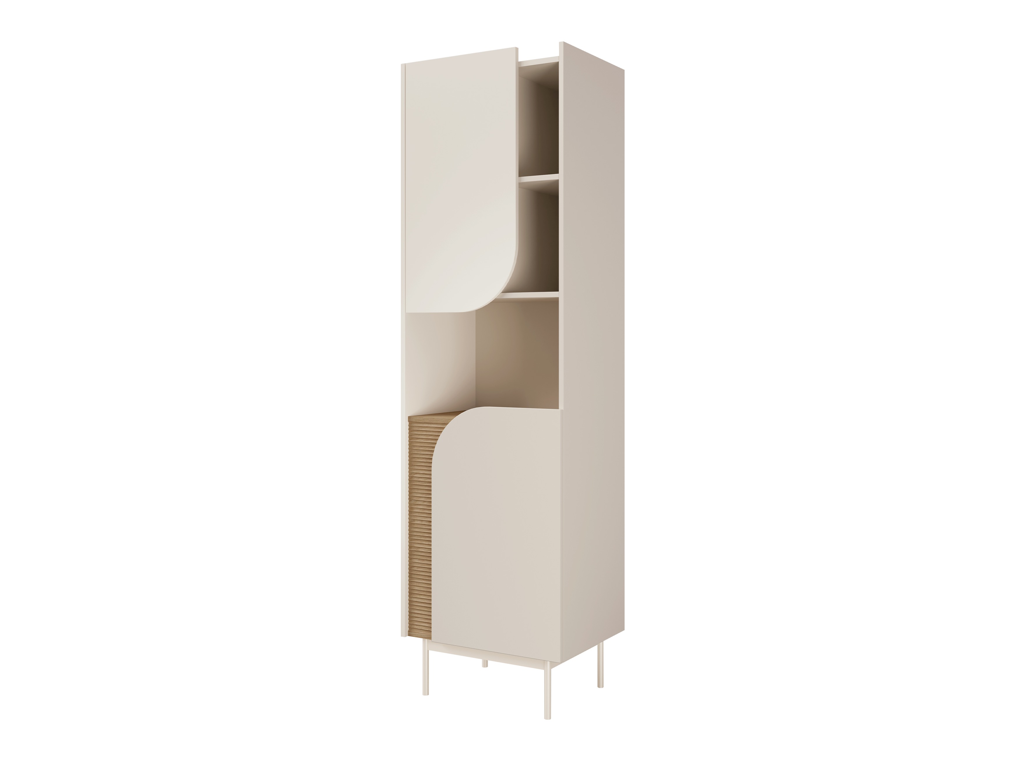 Estante Dunsonu 102 (Bege + Carvalho)