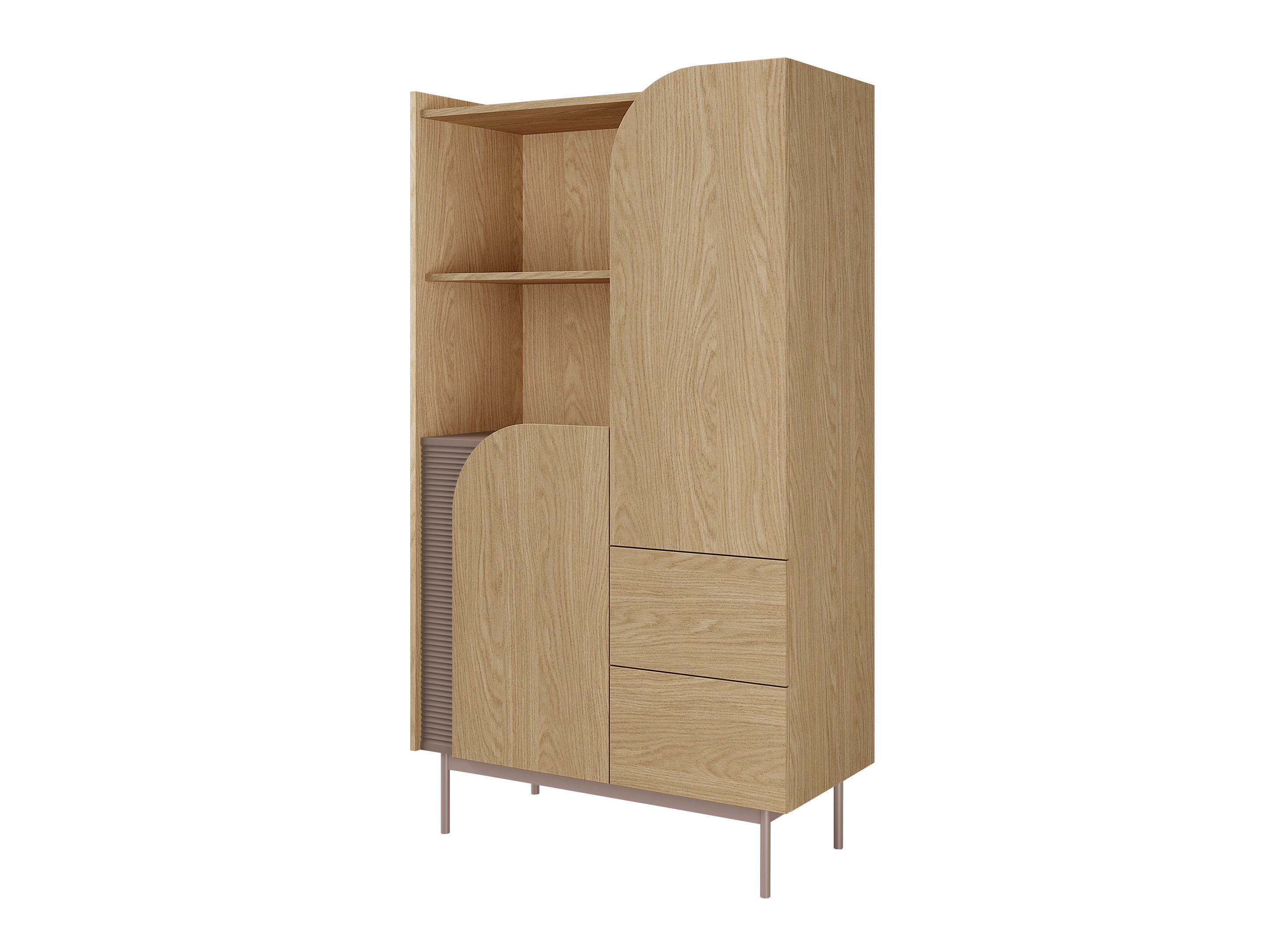 Estante Dunsonu 103 (Carvalho + Taupe)