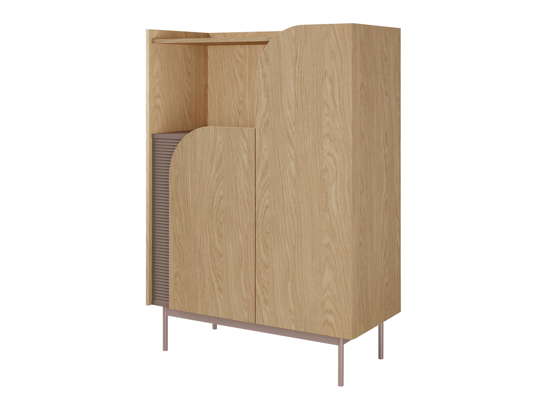 Aparador Dunsonu 104 (Carvalho + Taupe)