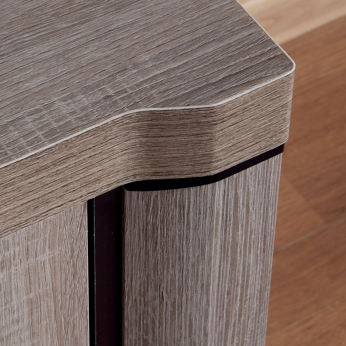 Conjunto para sala de estar Lorelie 123 (Brigadeiro carvalho)