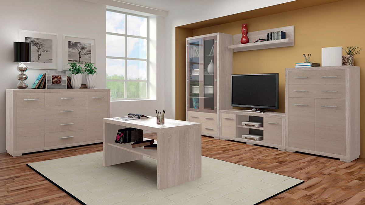 Estante de parede Fiomeri 118 (Carvalho santana)