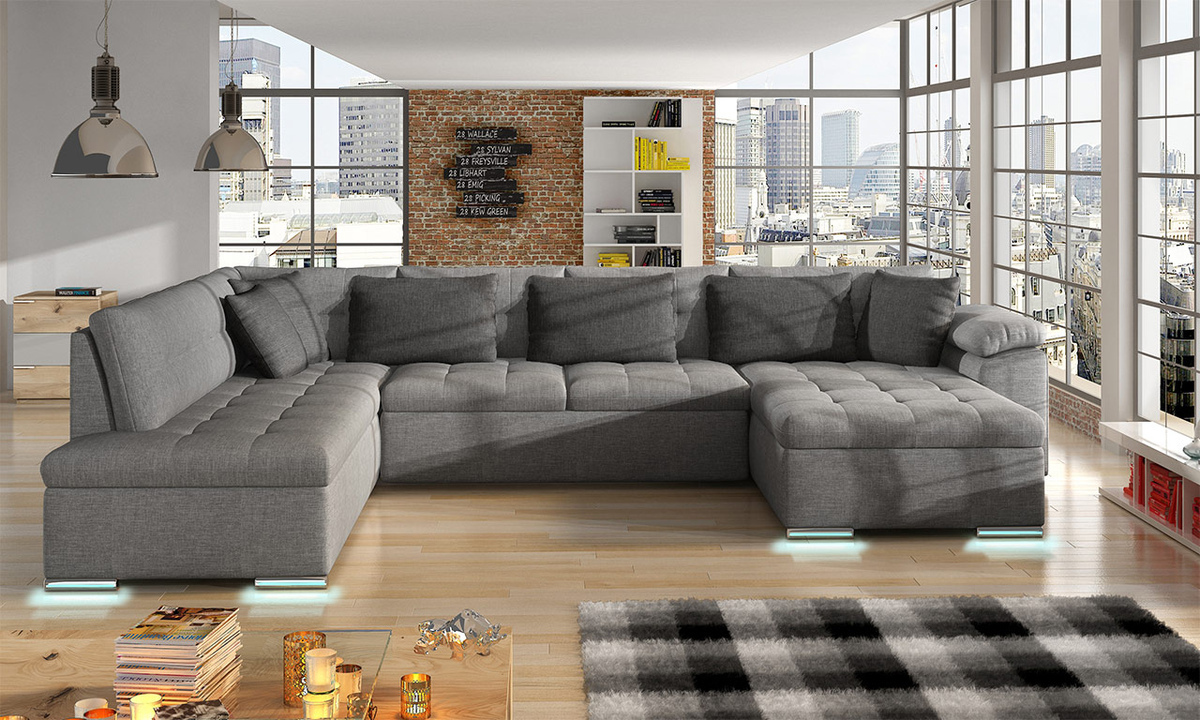 Sofá de canto Comfivo 201 (Lux 05 + Lux 06)
