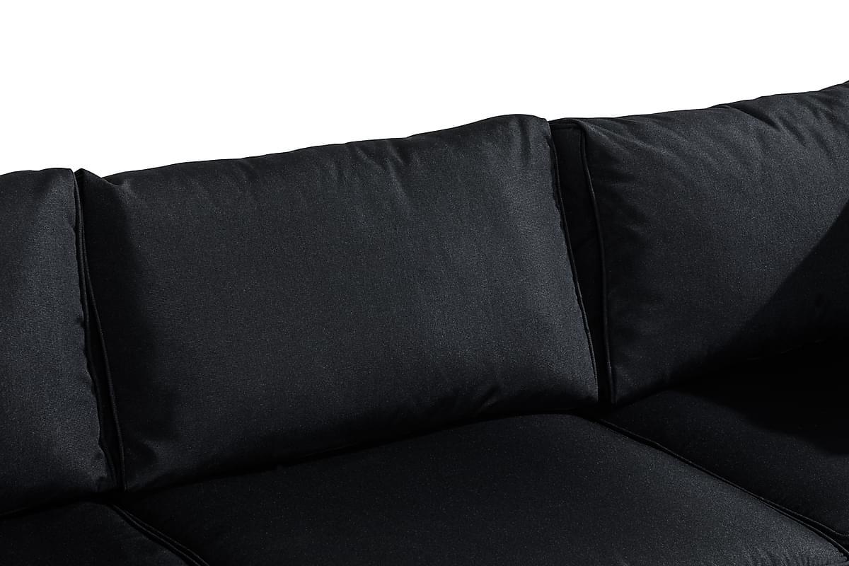 Conjunto de mobiliário para o exterior Comfort Garden 1419 (Preto + Cinzento)