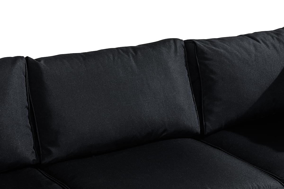 Conjunto de mobiliário para o exterior Comfort Garden 1422 (Preto + Cinzento)