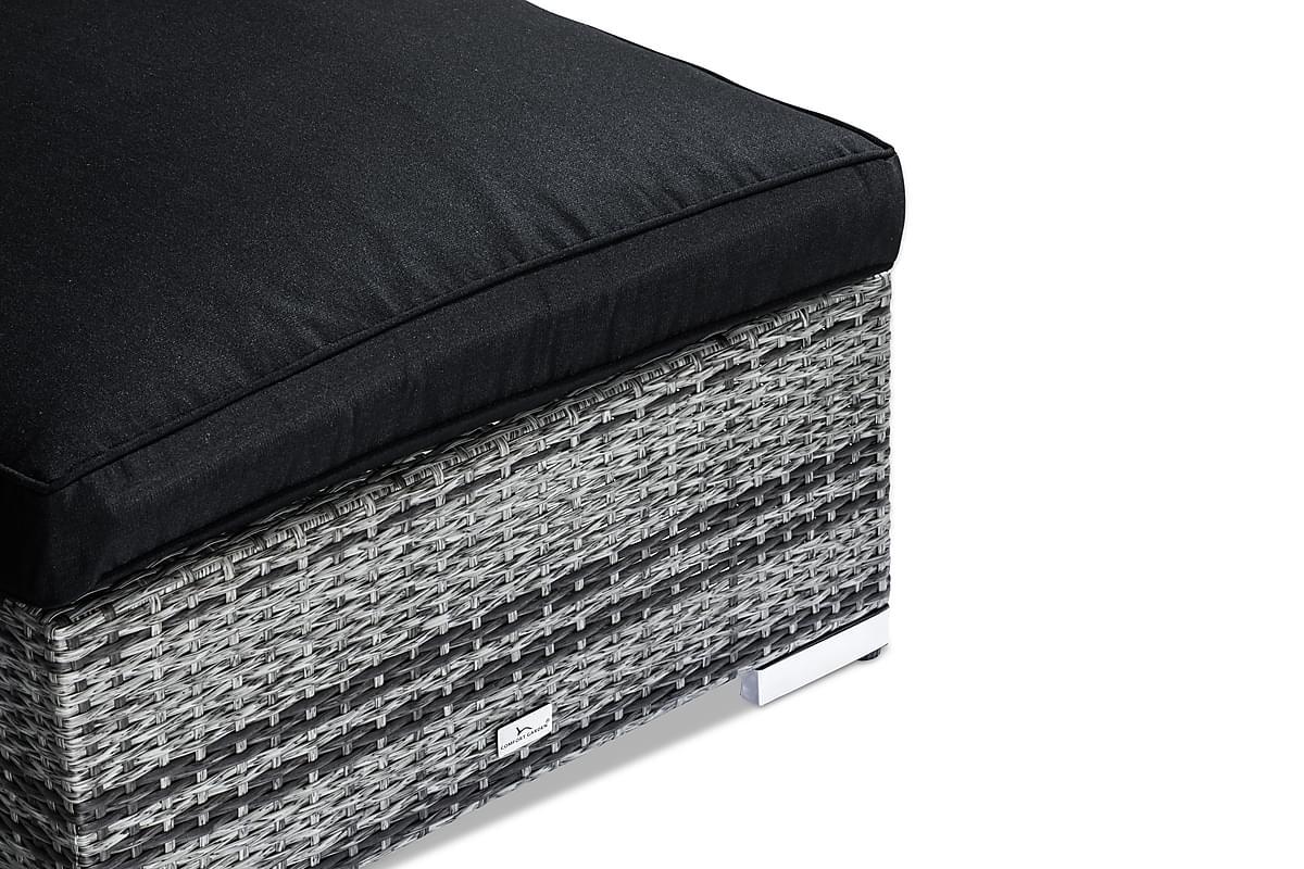 Conjunto de mobiliário para o exterior Comfort Garden 1422 (Preto + Cinzento)