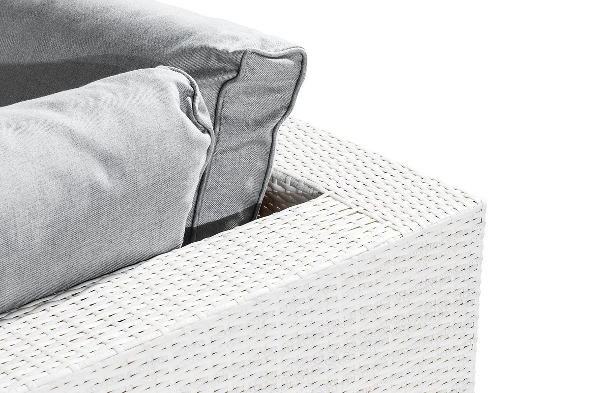 Conjunto de mobiliário para o exterior Comfort Garden 1360 (Branco + Cinzento)