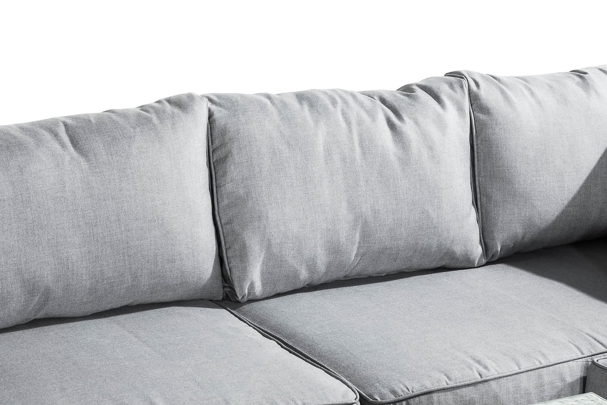 Conjunto de mobiliário para o exterior Comfort Garden 1361 (Branco + Cinzento)