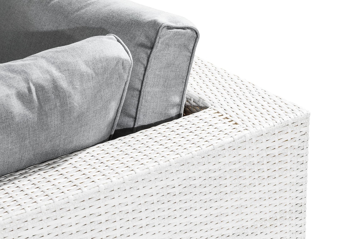 Conjunto de mobiliário para o exterior Comfort Garden 1361 (Branco + Cinzento)