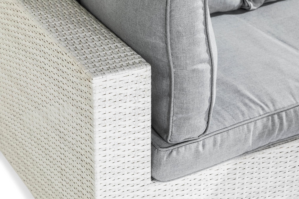 Conjunto de mobiliário para o exterior Comfort Garden 1361 (Branco + Cinzento)